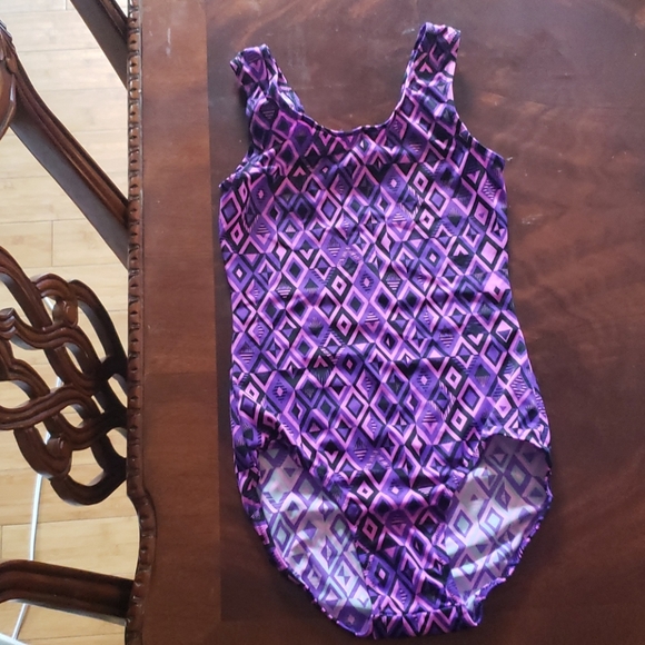 Purple Gymnastics Practice Leotard - Picture 1 of 2
